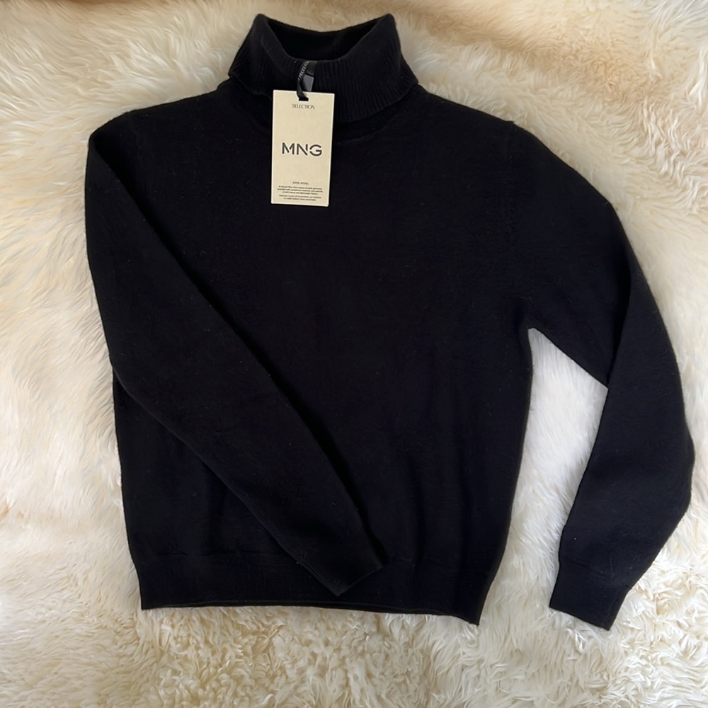 100% Wool Turtleneck Sweater